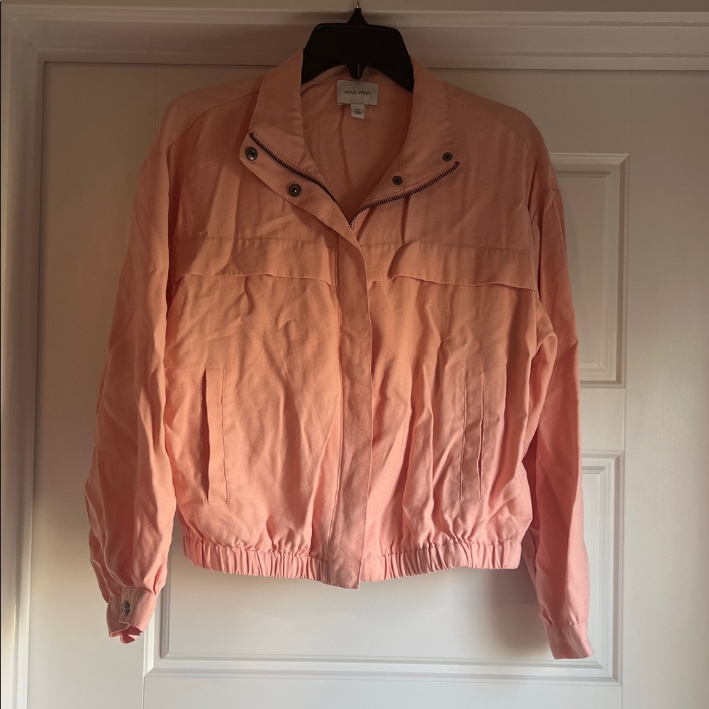 Nine West Peach Bomber Jacket